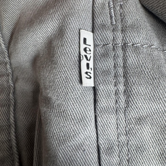 Levis Shirt Jacket Mens 2XL Gray Sherpa Lined Button Up Workwear Western Shacket - Picture 5 of 16